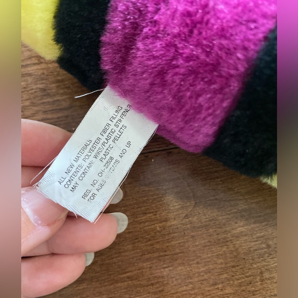 Toy Works Mosquito Plush stuffed Yellow Purple insect 21” - Picture 5 of 9